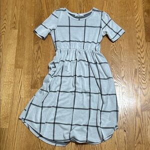 Cat & Jack Gray Plaid Kids Dress